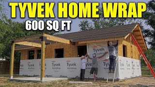 That's A Wrap! Adding Tyvek Home Wrap To My Tiny House | DIY | South Texas Living