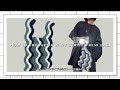 【かぎ針】ウェーブストライプのミニトートの編み方🍃How to crochet a wavy striped mini bag.