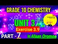 Grade 10 Chemistry Unit 3 Exercise 3 9 Solution Afaan Oromoo 