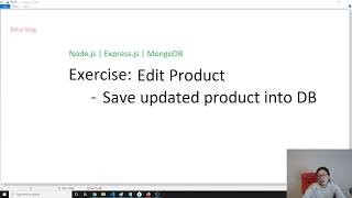 Node.js | Express.js | MongoDB - Exercise: Save updated Product Into DB