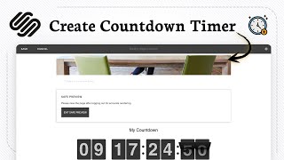How to add a countdown on Squarespace (Timer Setup)