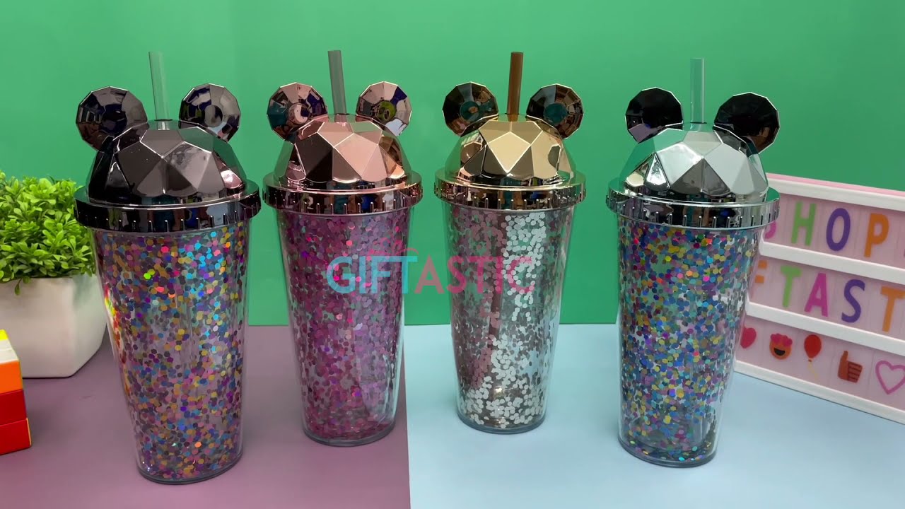 Glitter Sipper Tumbler Mug