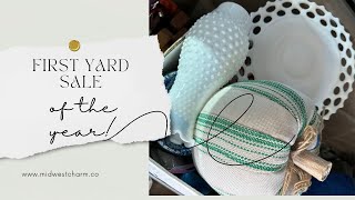 FINALLY!!! first yard sale of the year! I was soooo excited! HAUL video