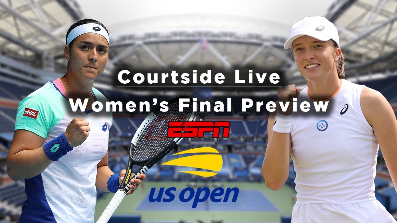 Ons Jabeur and Iga Swiatek face off in the US Open Womens Final Courtside Live