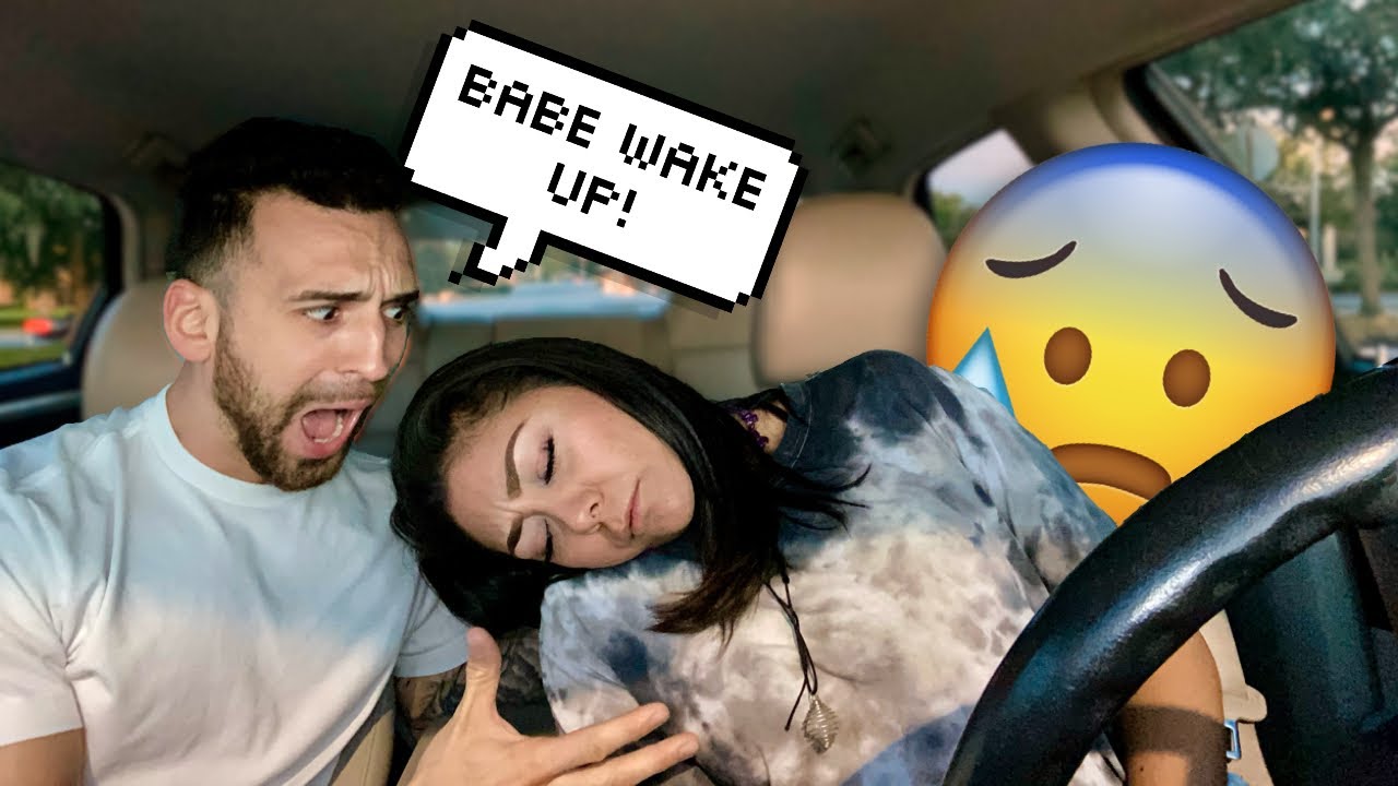 PASSING OUT WHILE DRIVING PRANK ON BOYFRIEND!! *CUTE REACTION* - YouTube