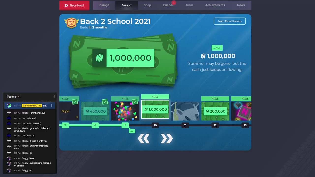 Nitro Type Live | SEASON 35 BACK 2 SCHOOL IS HERE!