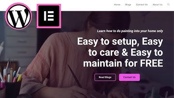 Build Painting Website with WordPress, Elementor & DomainRacer - Simple & Easy