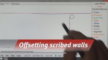 Laser Templator - Offsetting a Scribed Wall