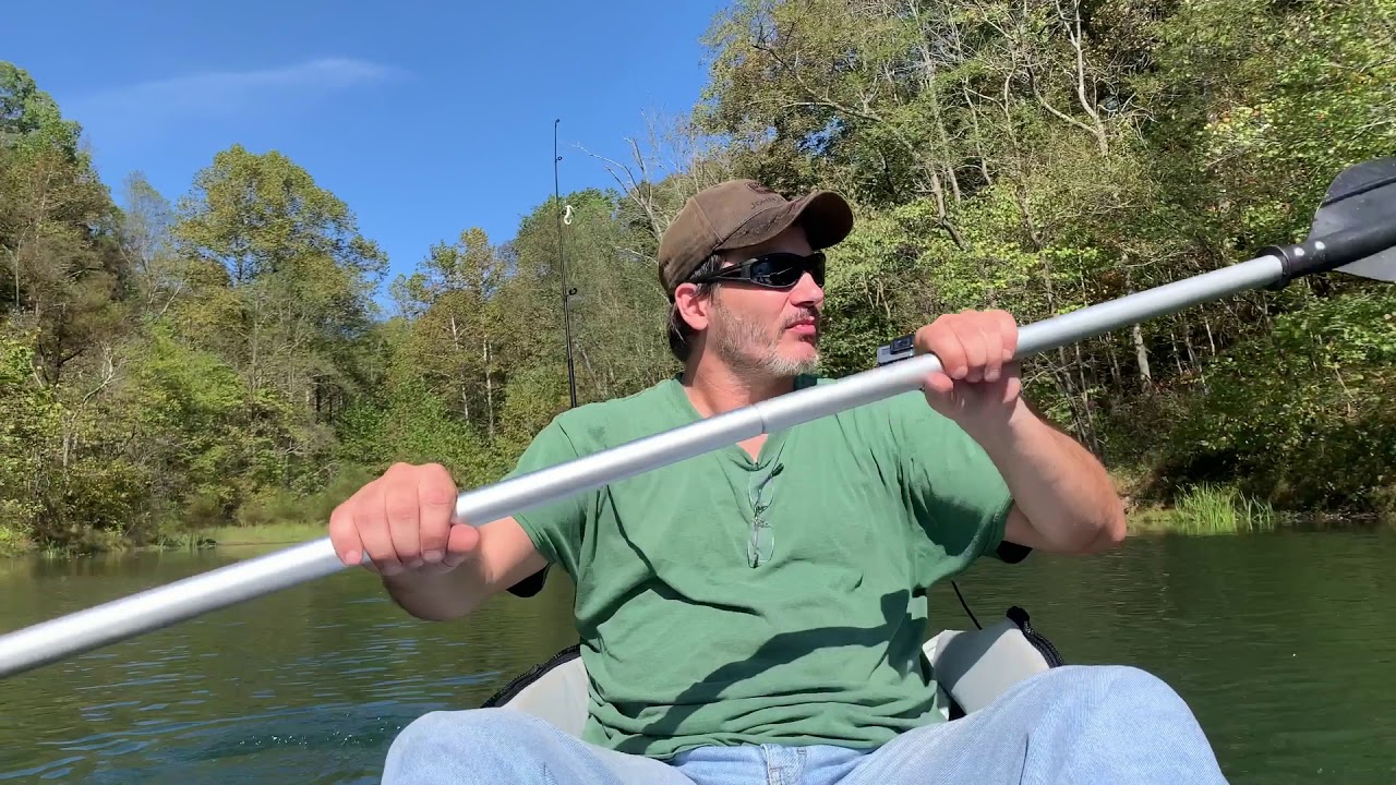 Pan Fishing In The Kayak While Relaxing At The Lake YouTube