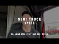 Semi Truck Specs - Are you using the right truck for your trucking business?