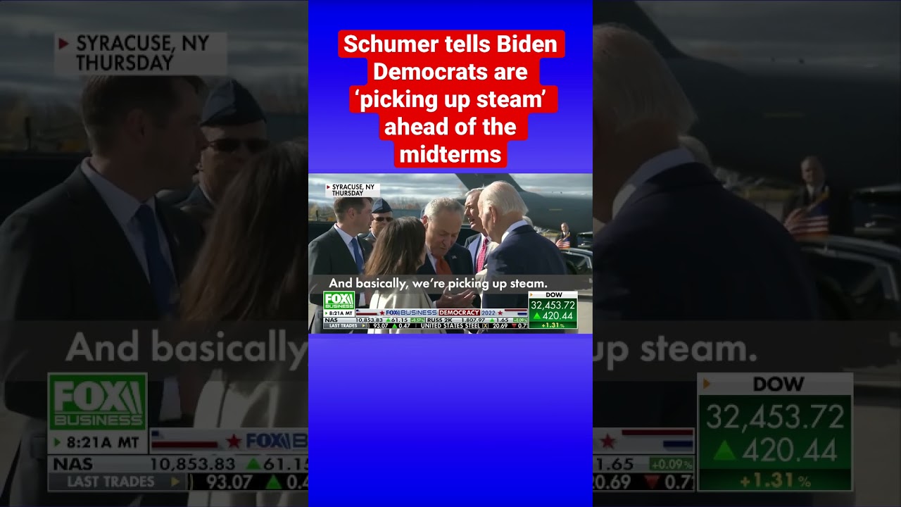 Sen. Schumer’s thoughts about the midterms caught on hot mic #shorts