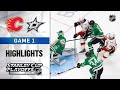 NHL Highlights | First Round, Gm1: Flames @ Stars - Aug. 11, 2020
