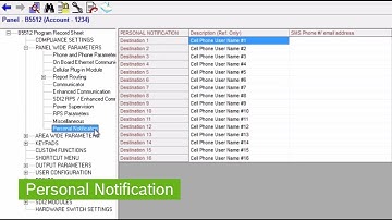 B Series Control Panels: Personal Notification