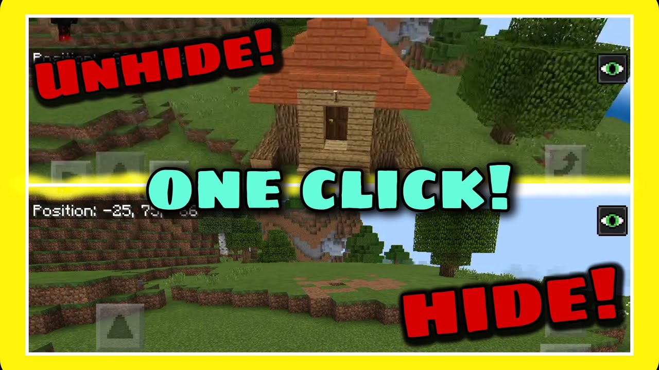 How to make a Secret House using Command Block! | MCPE | - YouTube