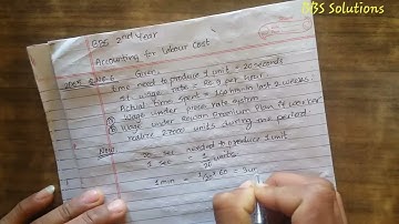 Piece Rate & Rowan Plan//Accounting for Labor//2065 Solved Numerical//BBS 2nd Year