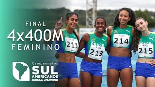 OURO PARA O BRASIL REVEZAMENTO 4x400m FEMININO | SUL-AMERICANO SUB-23 🏅🇧🇷