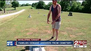 Families outraged over cemetery vandalism