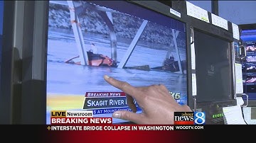 I-5 bridge collapses in NW Wash.; people in water