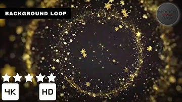 Golden luxury XMAS Particle Flow: Relaxing & Hypnotic Visuals | 4K Ultra HD