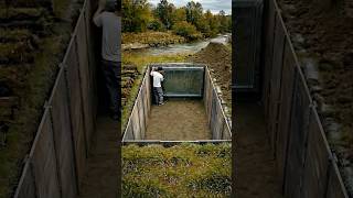 How beautiful is this AI-generated underground shelter built by the river#shelterbuilding #building