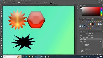 How to shapes and gradients in Adobe Photoshop