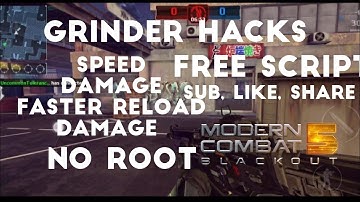 Modern combat 5 Grinder ROF, SPEED, DAMAGE HACK Script No Root Gameguardian
