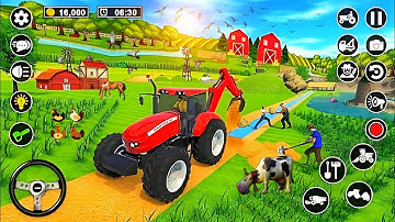 Modern Tractor Farming Driving Simulator 3D - New Tractor Games - Android Gameplay (Part 2)