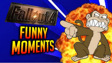 Fallout 4 Funny Moments-Creepy Parking Garage,Mutant Bambi,Crazy Robots