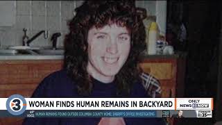 Columbia County woman finds human remains in backyard
