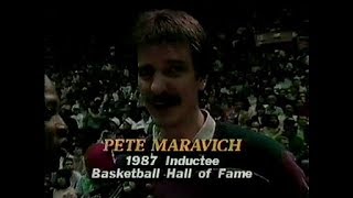 Pistol Pete Maravich interviewed during the 1987 ASW + 3 NBA Legends Games clips