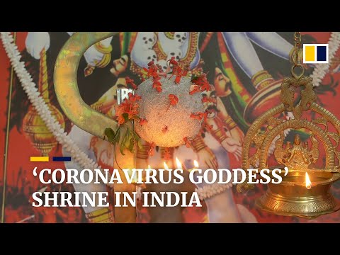 India man makes ‘coronavirus goddess’ shrine to pray for workers on pandemic front lines