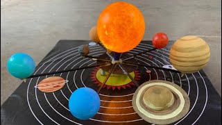 Solar system Working Model Making .Science Project. For school colleges science exhibition