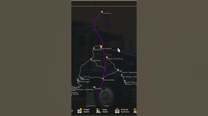 The best map in ATS is…..#viral #Alaska #americantrucksimulator