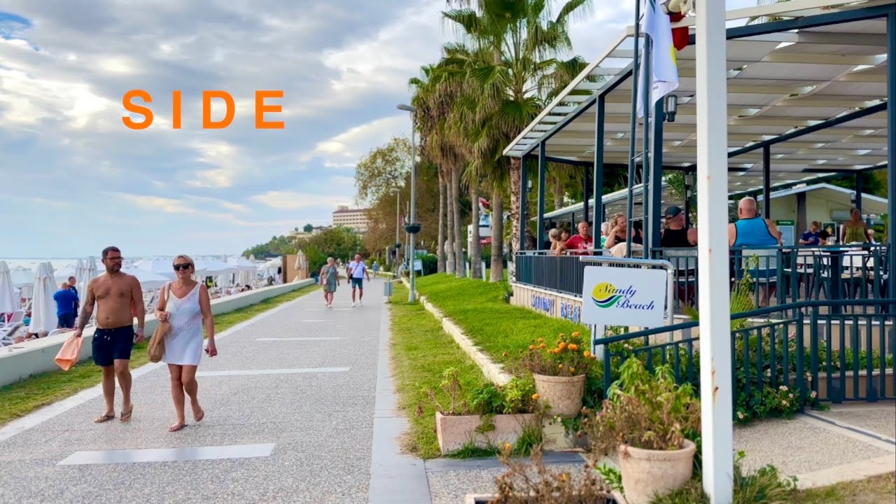 SIDE Today is cloudy ⚓️ in Antalya region Türkiye #turkey #beach #strand