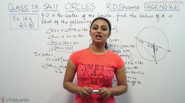 Q 4 (vi), Ex 16.4, Circles, Page No 16.61 - R.D Sharma Class 9th Maths Solutions