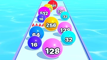 Soft Ball Run Merge 2048 ! All Levels Gameplay (320-326) android, ios