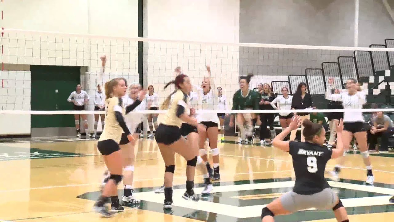 Dartmouth Women's Volleyball Highlights vs Bryant September 2014 YouTube