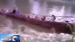 Download lagu Jembatan Putus, Pengunjung Tercebur Saat Berselfi [Sindo Sore] [27 Des 2015]