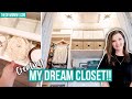 DREAM CLOSET MAKEOVER | DIY IKEA transformation of my small walk-in closet