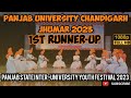 Panjab university chandigarh campus jhumar 2023  1st runnerup