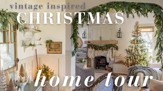 Old Fashioned CHRISTMAS Home Tour 2023 | Cozy Cottage Inspiration | Vintage Inspired Decor