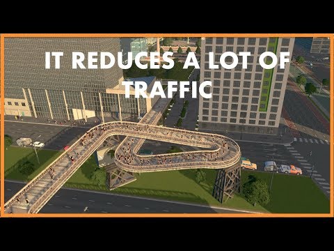 HOW TO REDUCE TRAFFIC & GET MORE PEDESTRIANS | Cities Skylines