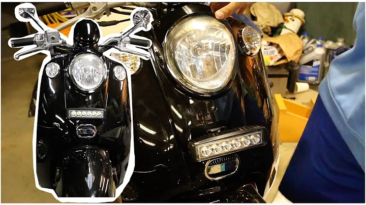HOW TO INSTALL AN LED LIGHT BAR ON A MOPED! DIY LIGHT BAR INSTALLATION!