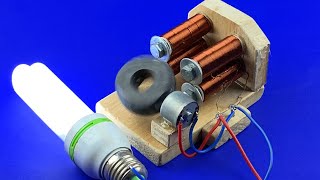 Make Free Energy Generator 220v Using Copper Coil And Motor // Free Electricity Generator