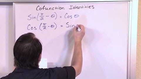 Lesson 8 - Cofunction And Even Odd Identities (Trig & PreCalculus)