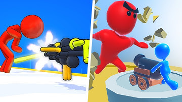 Human Gun | Giant Incoming - Gameplay Walkthrough Max Levels (Part 1)