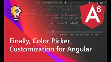 21 - Finally, Color Picker Customization for Angular