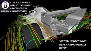 F1 Aerodynamics CFD Course : Virtual Wind Tunnel & Replicating Vehicle Setup
