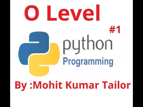 Introduction to Python in Hindi | Part 1 | O level Tutorial For ...