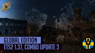 ETS2 1.37 - Promods 2.46 Global Map combo with Caucasus map and updates for Promzona, ROS and Rusmap